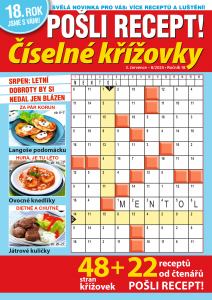 obálka časopisu Pošli recept číselné křížovky